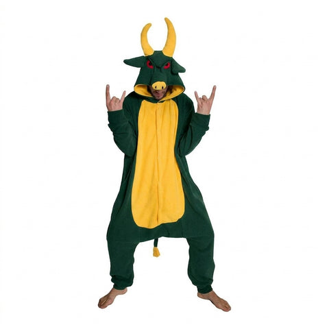 Buffalo Onesie (green/yellow)