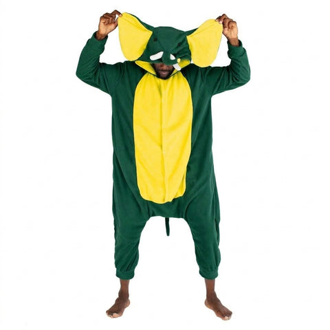 Elephant Onesie (green / yellow)