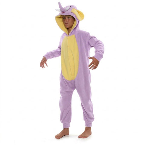 Elephant Onesie (lilac/yellow): KIDS
