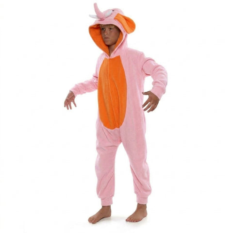 Elephant Onesie (pink/orange): KIDS