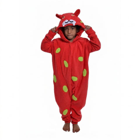 Leopard Onesie (red/lime green): KIDS
