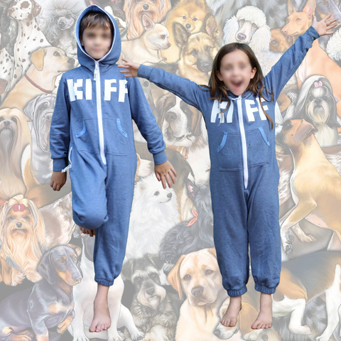 KIFF Kids Inye Onesie - aFREAKa X The Kiffness colab (Airforce Blue)