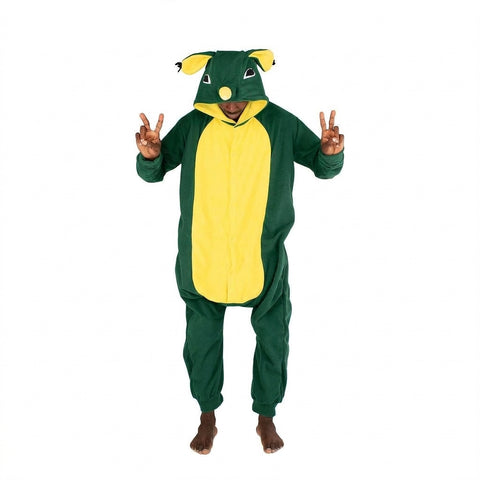 Rhino Onesie (green/yellow)