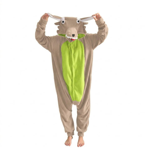 Wolf Onesie (green/yellow) (Copy)