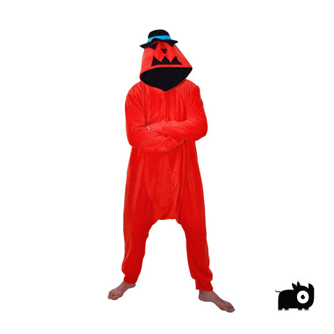 Halloween Pumpkin Head Onesie (orange)