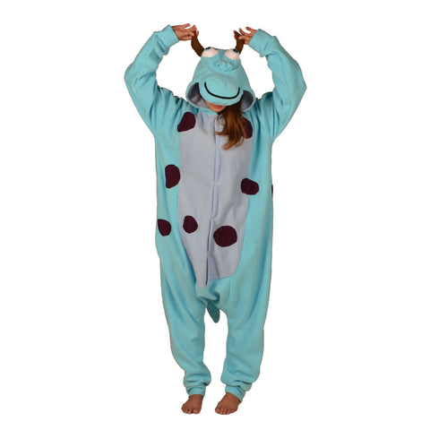 Blue Happy Monster Onesie (blue/blue) inspired by Sully from Monsters Inc