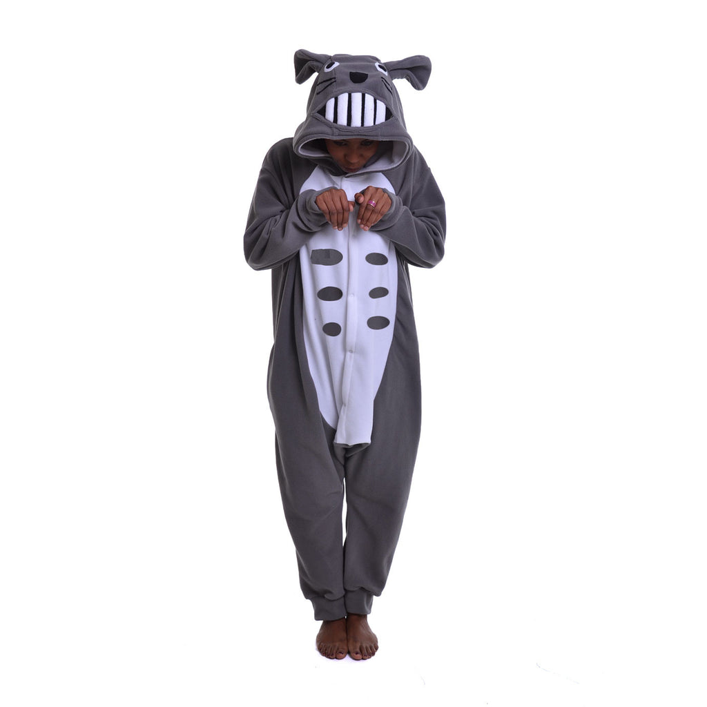 Rodent Onesie (grey/white) inspired by Totoro