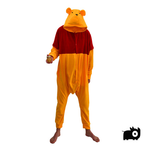 Teddy Bear Onesie (yellow/red) inspired by Winnie the Pooh