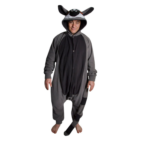 Lemur Onesie (grey/charcoal)