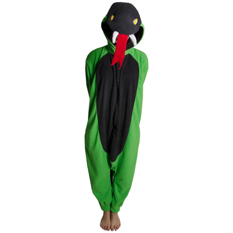 Snake Onesie (lime green/charcoal)