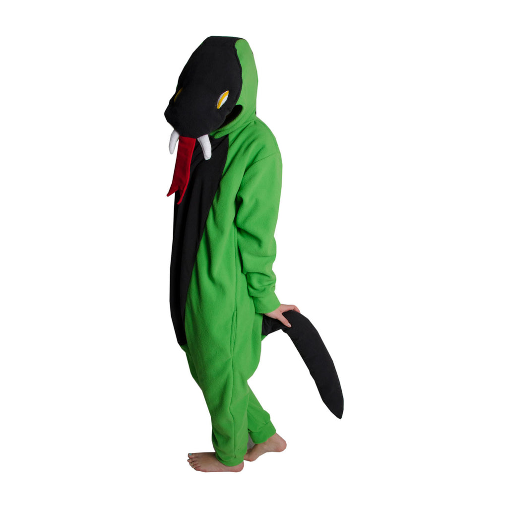Snake Onesie (lime green/charcoal)