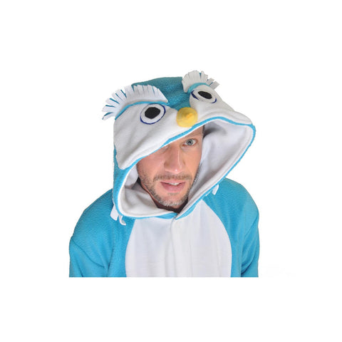 Owl Onesie (blue/white)
