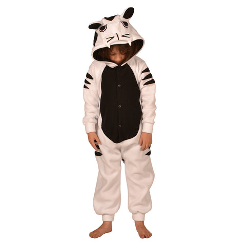 White Tiger Onesie (white/black): KIDS