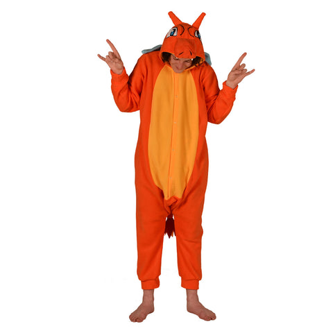 Dragon Poke em on Onesie (orange/yellow) inspired by Charizard