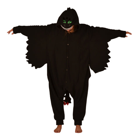 Black Dragon Onesie (black) inspired by Toothless