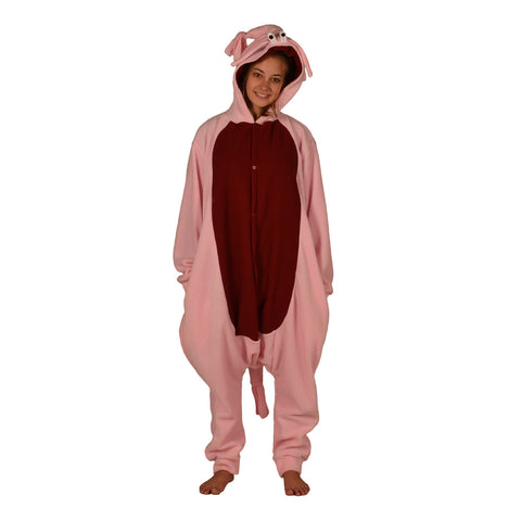 Prawn Onesie (pink/maroon)