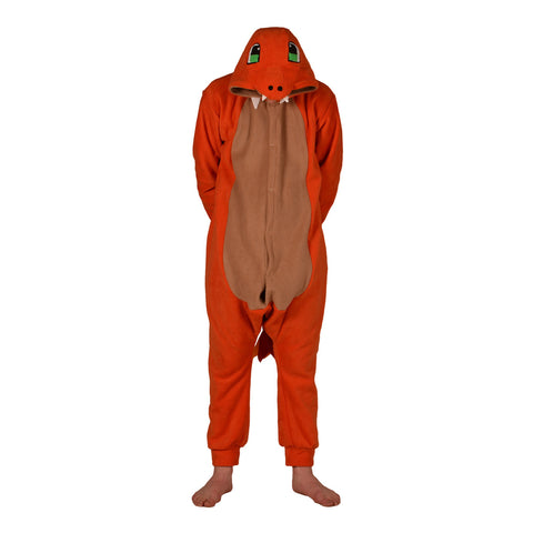 Fire Dragon Poke em on Onesie (orange/beige) inspired by Charmander