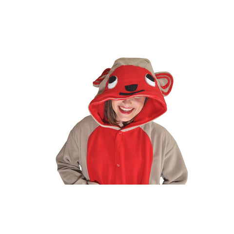 Crazy Monkey Onesie (beige/red)