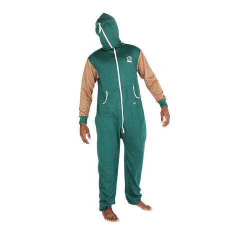 Bottle Green & Brown Inye Onesie