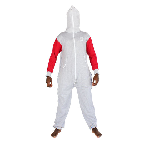 Grey & Red Inye Onesie