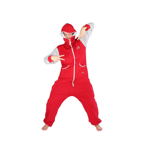 Red & Grey Inye Onesie