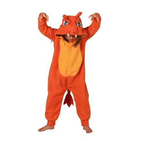 Dragon Poke em on Onesie (orange/yellow): KIDS inspired by Charizard