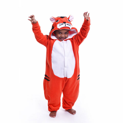 Orange Tiger Onesie (orange/white): KIDS