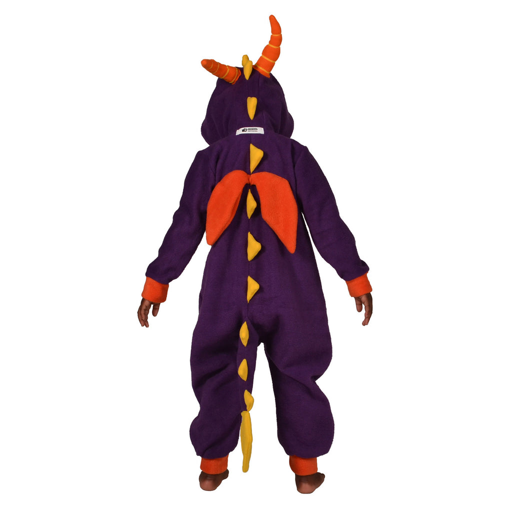 Purple Dragon Onesie (Purple/Yellow): KIDS inspired by Spyro the dragon