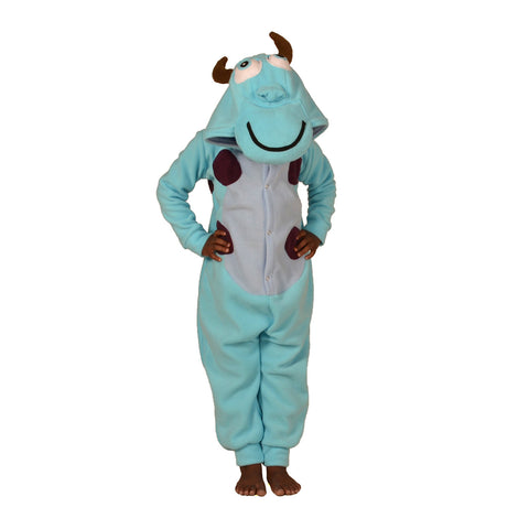 Blue Happy Monster Onesie (blue/blue): KIDS inspired by Sully from Monsters Inc