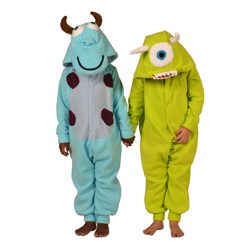 Blue Happy Monster Onesie (blue/blue): KIDS inspired by Sully from Monsters Inc