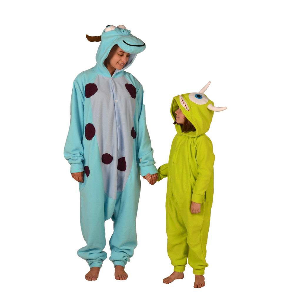Blue Happy Monster Onesie (blue/blue) inspired by Sully from Monsters Inc