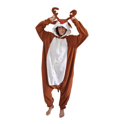Reindeer Onesie (brown/white)