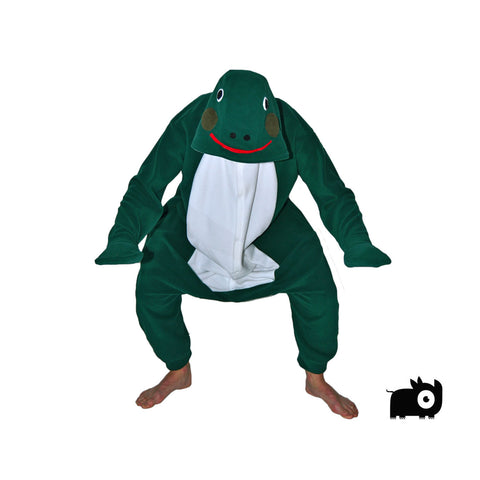 Frog Onesie (Green/White)