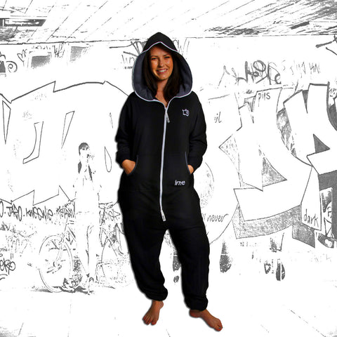 Black & Charcoal Inye Onesie