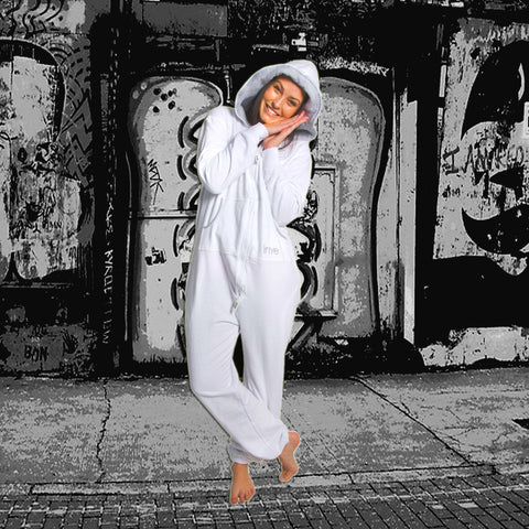 White & Grey Inye Onesie